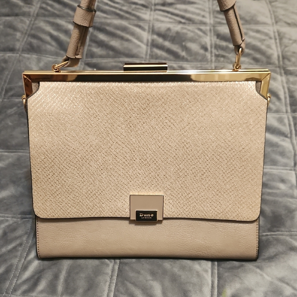 Dune London Gray Structured Handbag